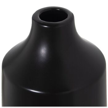 VASE CÉRAMIQUE NOIR/DORÉ °13X38CM ST52787 2