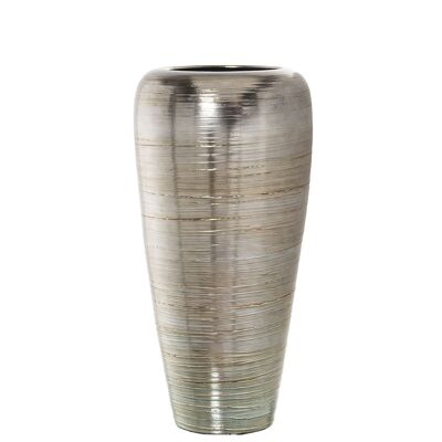 VASO CERAMICA ARGENTO 71CM _°35X71CM ST60853