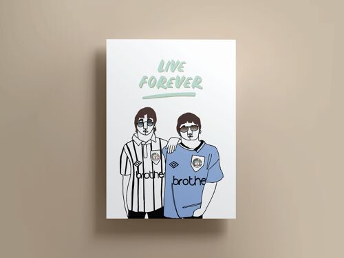 Live Forever Print (A4)