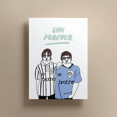 Live Forever Print (A4)