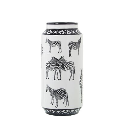 VASO IN CERAMICA ZEBRA °14X30CM ST60669