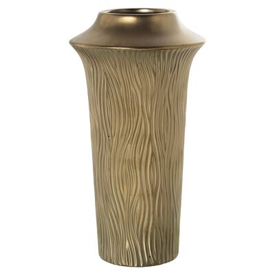 VASO IN CERAMICA DORATA °16X30CM ST52797