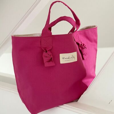 City Bag coton - Rose Fuchsia