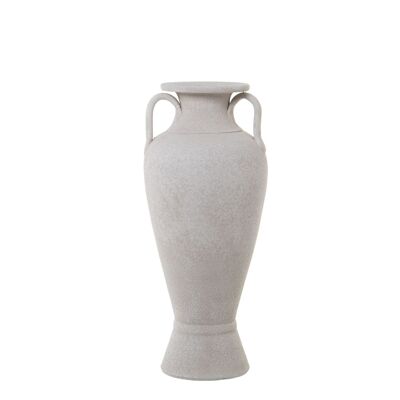 KERAMIKVASE MIT GRIFFEN 60CM SANDWEISS _°27X60CM ST60864