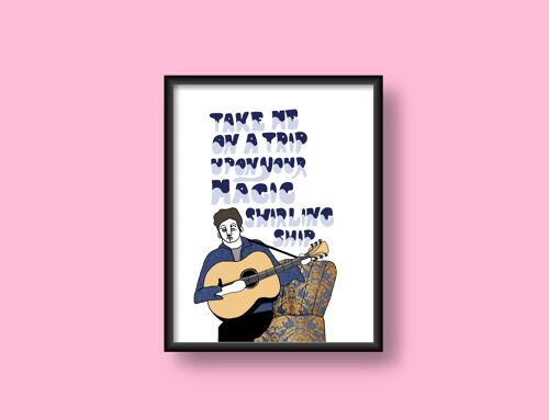 Bob Dylan Print (A4)