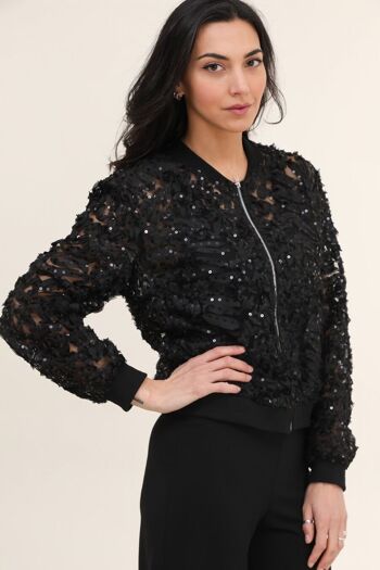 Veste bombers en dentelle - CK08228 8