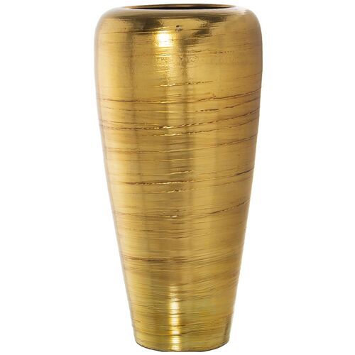 JARRÓN CERAMICA 93CM ORO _°40X93CM, BOCA:°25CM ST60850