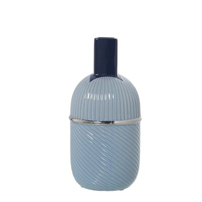 VASO IN CERAMICA BLU °14X28CM ST51172