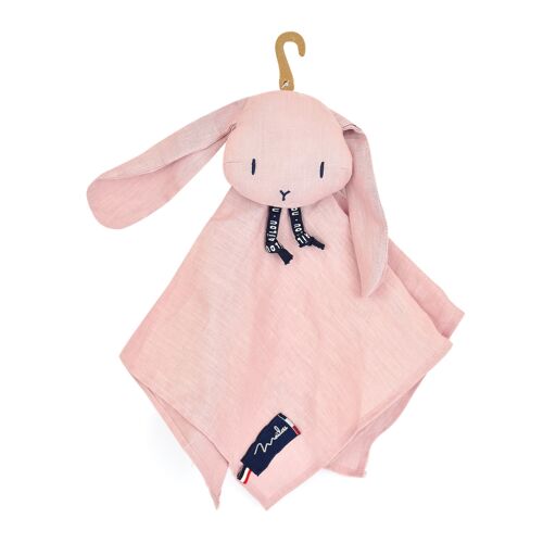 PERLIPOPETTE – DOUDOU Lapin LIN rose