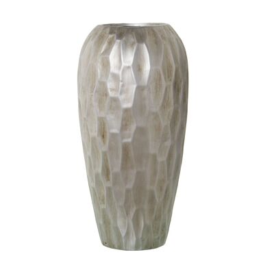 KERAMIKVASE 50CM SILBER °24X50CM ST60096