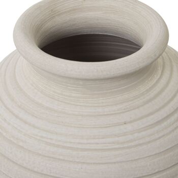 VASE CÉRAMIQUE 60CM WAVYMATTE BLANC _°28X60CM ST61049 2