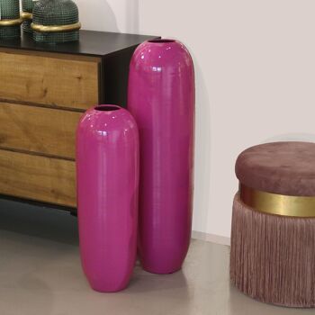 VASE CÉRAMIQUE 60CM VIOLET BRILLANT _°19X60CM, BOUCHE:°8CM ST60892 3