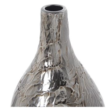 VASE CÉRAMIQUE 62CM ARGENT °21X62CM ST60307 2