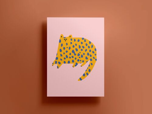Dotty Cat Print (A3)