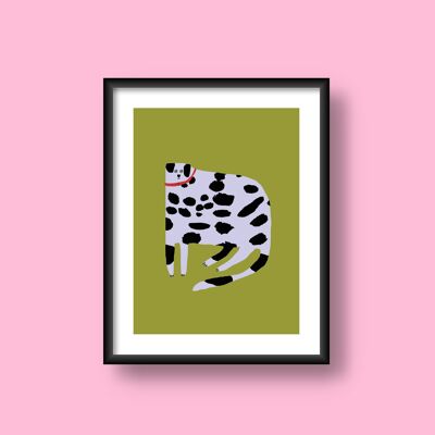 Dalmatian Dog Print (A3)