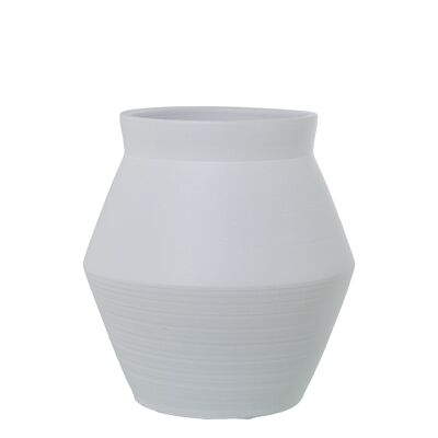 VASO CERAMICA 38CM BIANCO OPACO _°35X38CM BOCCA:°23CM ST60898