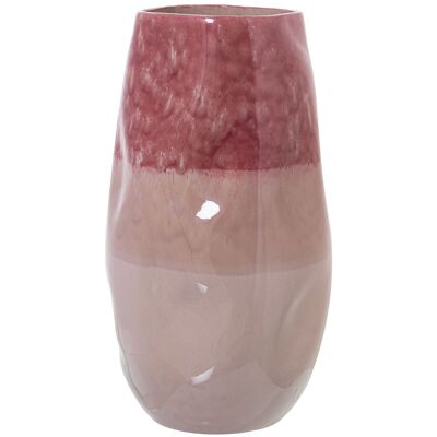 VASE CÉRAMIQUE 39CM ROSE TRICOLORE _°20X39CM ST62235