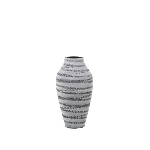 JARRON CERAMICA 40CM GRIS RAYADO _°20X40CM ST60865