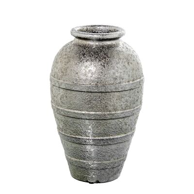 CERAMIC VASE 40CM SILVER _°26X40CM ST61199