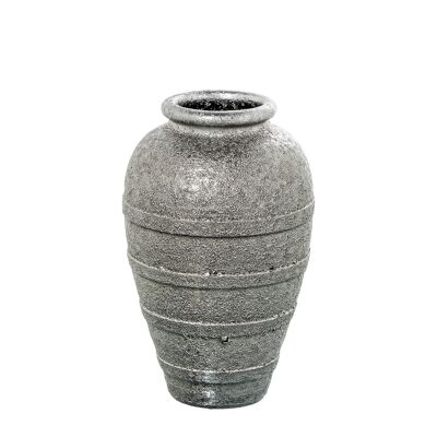 VASO CERAMICA 30CM ARGENTO _°20X30CM ST61200