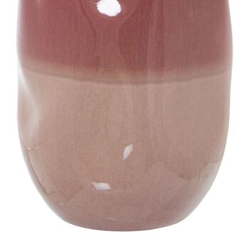 VASE CÉRAMIQUE 30CM ROSE TRICOLORE _°16X30CM ST62236 4