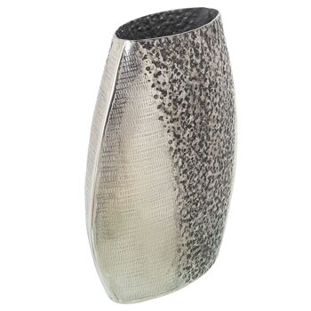 VASE ALUMINIUM ARGENT ANTIQUE _27X13X26CM ST74227 5