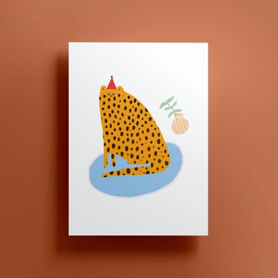 Party Cat Print (A4)