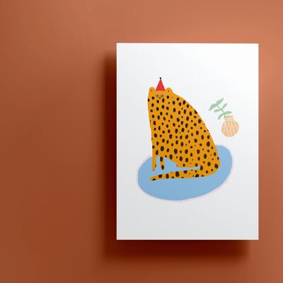 Party Cat Print (A4)