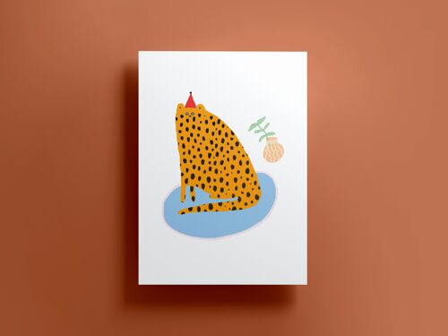 Party Cat Print (A3)