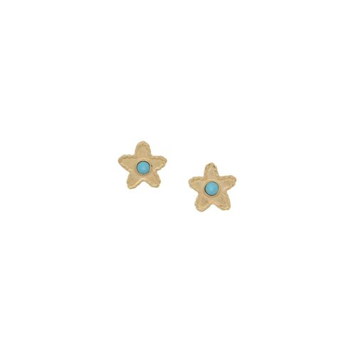 MAKO  boucles d'oreilles puces étoile turquoise
