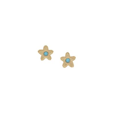 MAKO turquoise star stud earrings