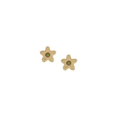 MAKO green star stud earrings