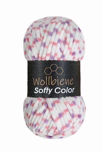 Softy Color Chenille Laine 100gr coloré Tricot Hobby DIY 16