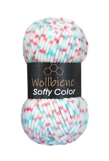 Softy Color Chenille Laine 100gr coloré Tricot Hobby DIY 18