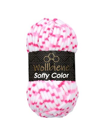 Softy Color Chenille Laine 100gr coloré Tricot Hobby DIY 20