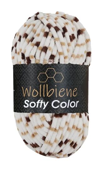 Softy Color Chenille Laine 100gr coloré Tricot Hobby DIY 24