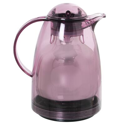 TRANSLUCENT VIOLET THERMO JUG POLYPROPYLENE GLASS 1L _19X15X24CM, BPA FREE ST576