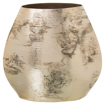 ANTIQUE GOLD ALUMINUM VASE _27X13X26CM ST74223