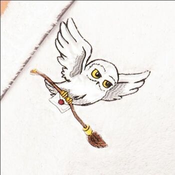 Peignoir en polaire scintillant pour femme Hedwig Harry Potter 2