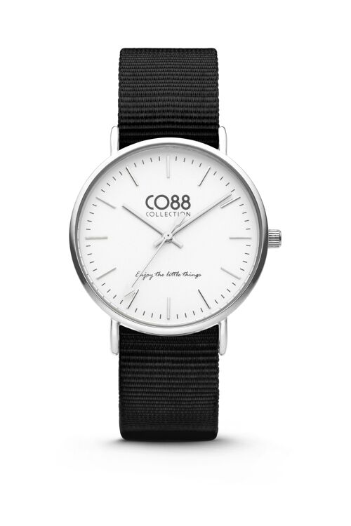 CO88 Watch IPS 36mm white w/nato strap black