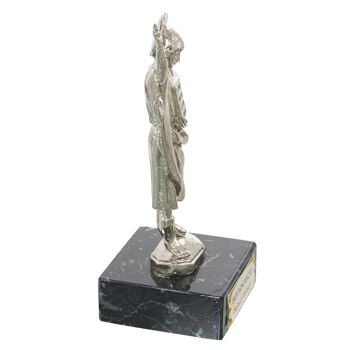 FIGURINE SAINT PANCRATIUS NICKEL/MARBRE _5X5X12.5CM ST21243 2