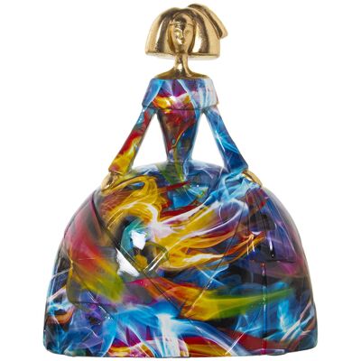 FIGURA IN RESINA MENINA GRAFFITI 26X18X32CM ST49785