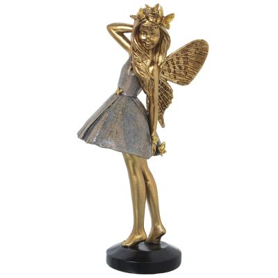 GOLDENE/BLAUE FEENHARZFIGUR _11X9X25CM ST50464