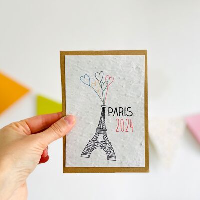 Card to plant Eiffel Tower