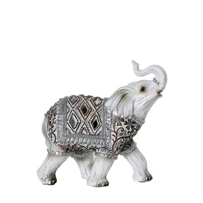 RESIN FIGURE WHITE ELEPHANT _15X7X15CM ST47261