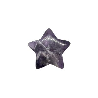 Estrella de cristal, 2 cm, amatista