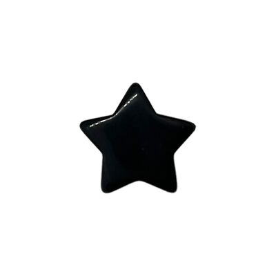 Stella di cristallo, 2 cm, ossidiana nera
