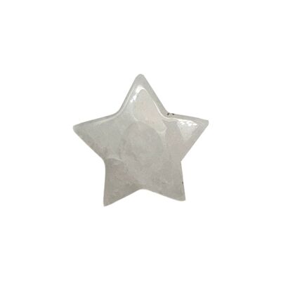 Estrella de cristal, 2 cm, cuarzo transparente