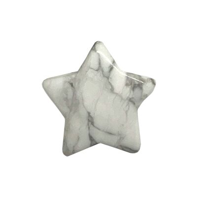 Estrella de cristal, 2 cm, howlita