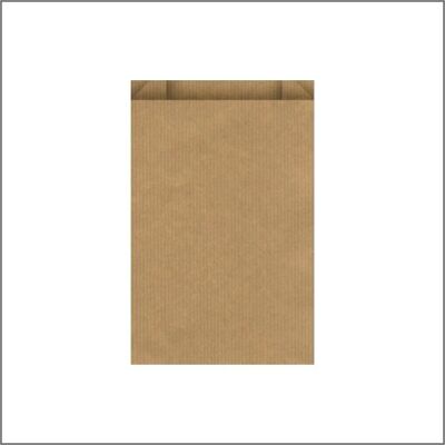 Flat kraft bag – brown 7 x 13 cm – 1000 pieces
